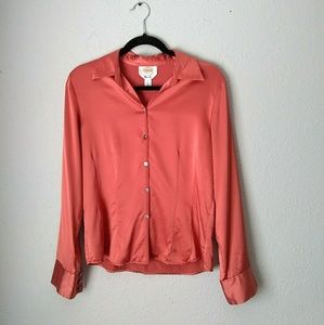Talbots Pure Silk Button Up